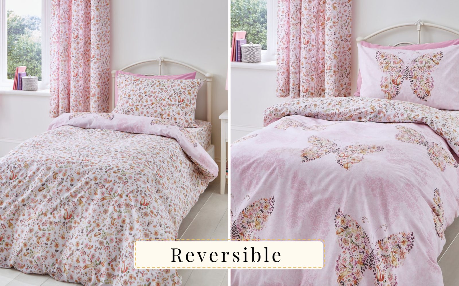 Girls reversible duvet set